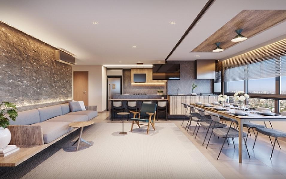 Living do Nest23 no setor-bueno, goiania