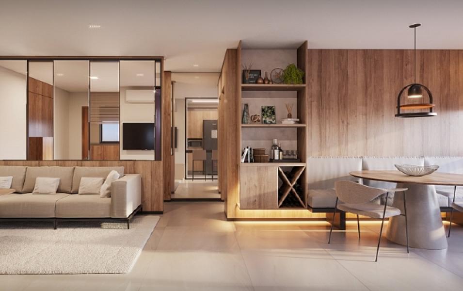 Living do Nest23 no setor-bueno, goiania