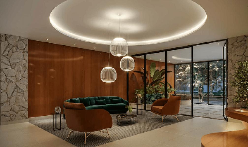 Hall do Atoll Residências no setor-marista, goiania