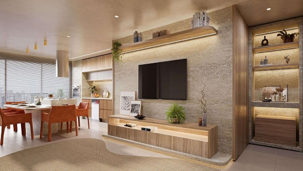 Living do Noah Sim Home no setor-bueno, goiania