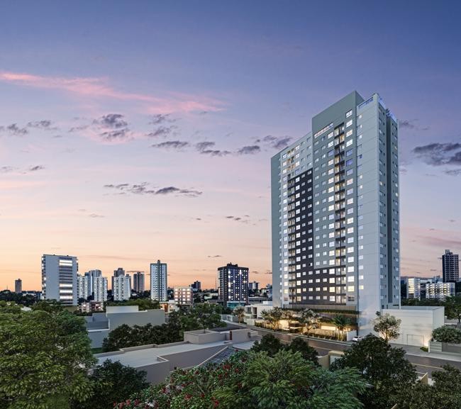 Fachada do Duo Sky Garden no Parque Amazônia, goiania