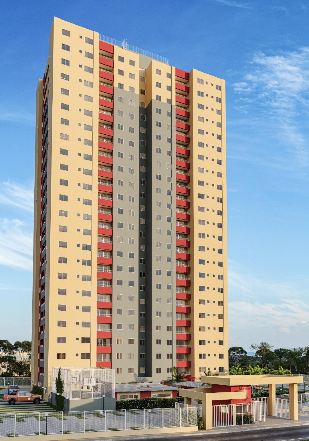 Fachada do Golden Gate Eldorado Parque no Parque Oeste Industrial, goiania