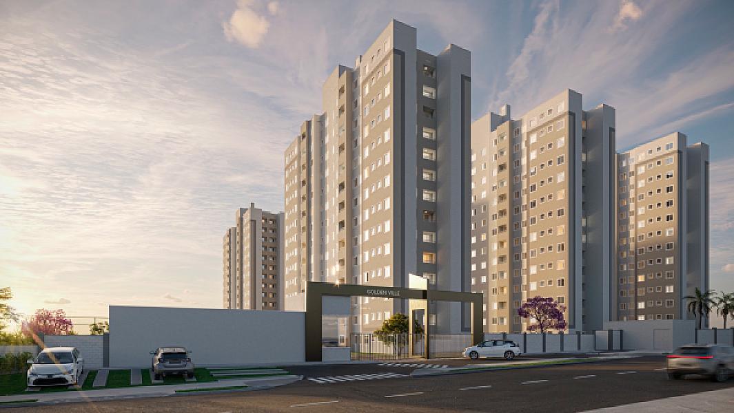 Fachada do Golden Ville - Fase 2 no residencial-alfa, goiania