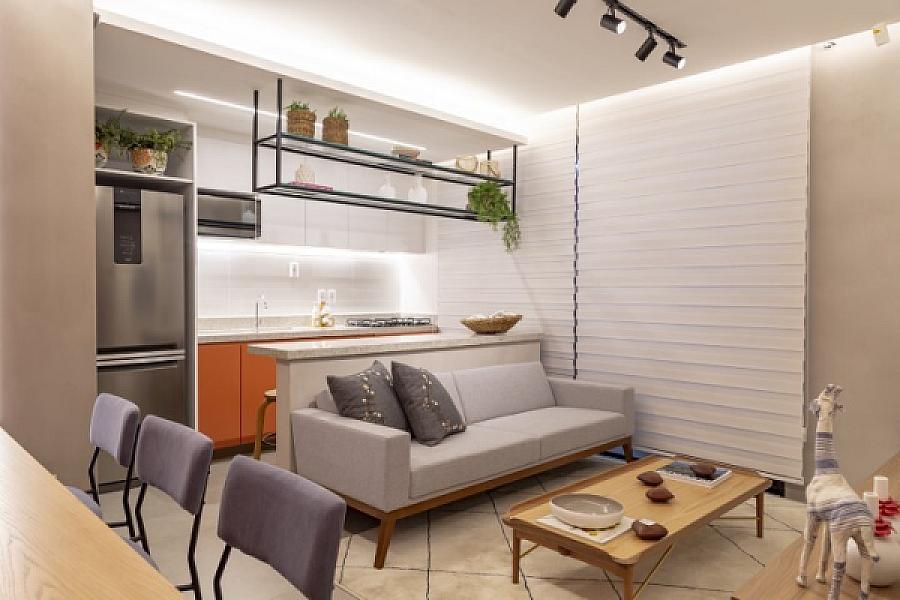 Living do Soho Bueno no setor-bueno, goiania