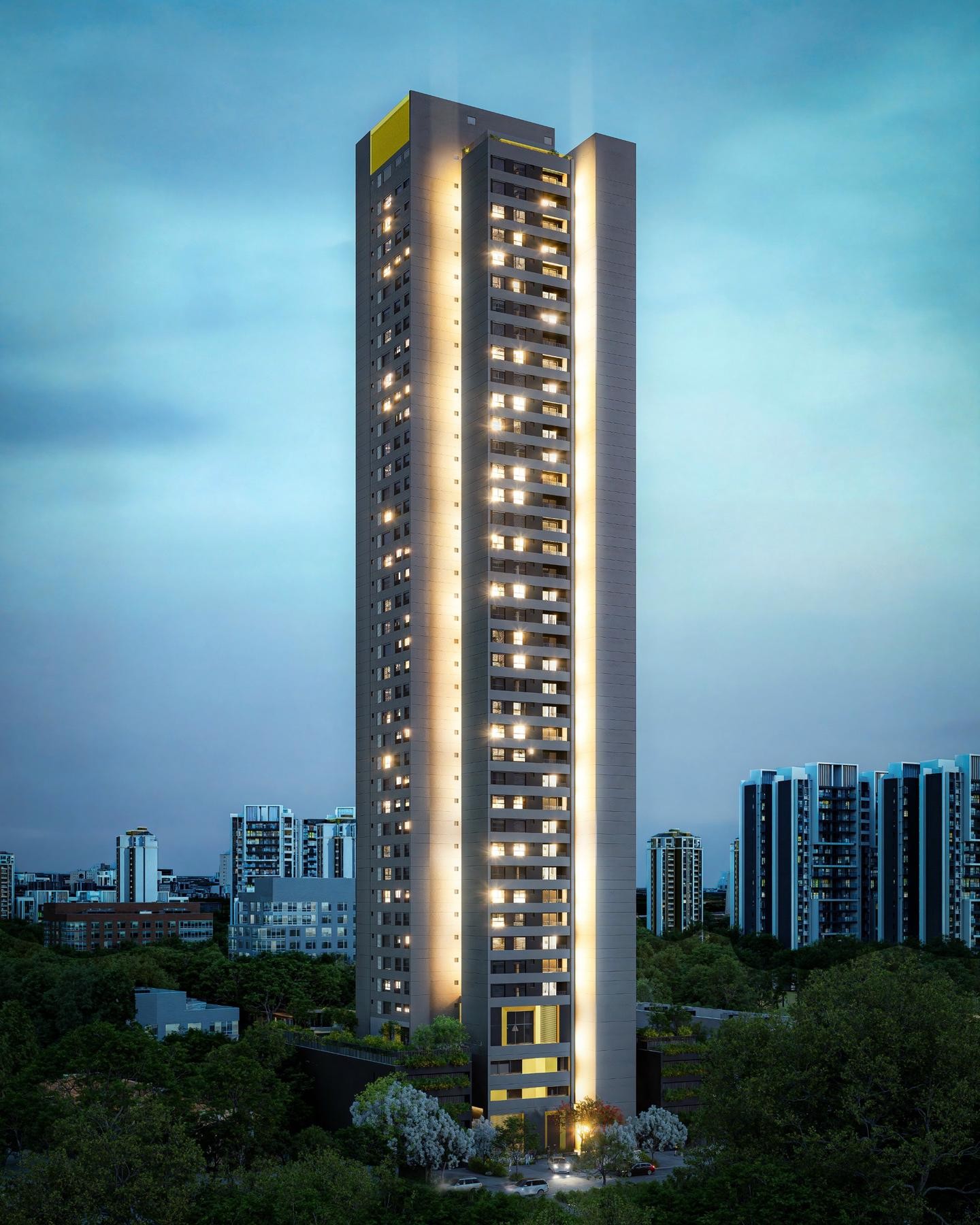 Fachada do Ambiente Terral Vaca Brava no Setor Bueno, goiania