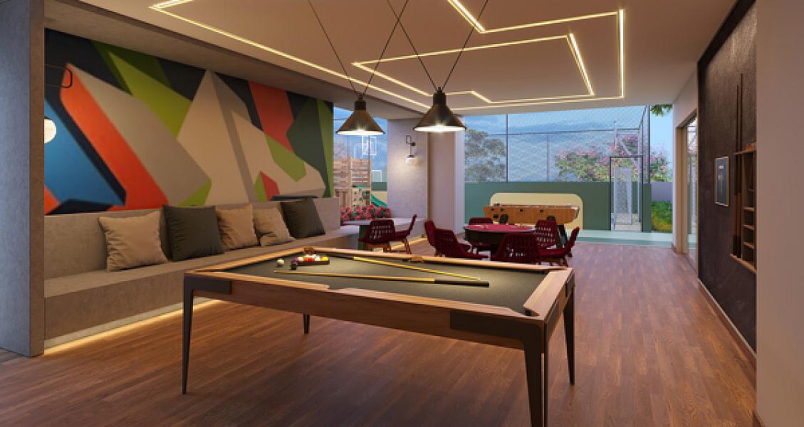 Sala de jogos do Arte Square no jardim-goias, goiania