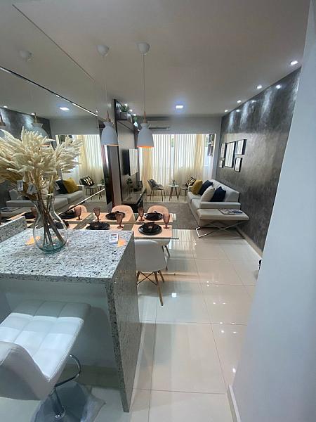 Living do Residencial Porto Ipê no vila-maria-dilce, goiania