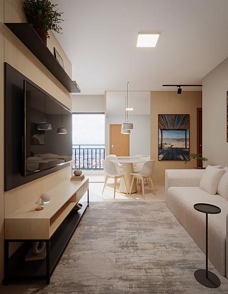 Living do Life Residence - Fase 3 no Chácaras Mansões Rosas de Ouro, goiania