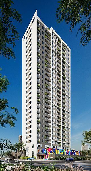 Fachada do Gallery Residence no aeroviario, goiania