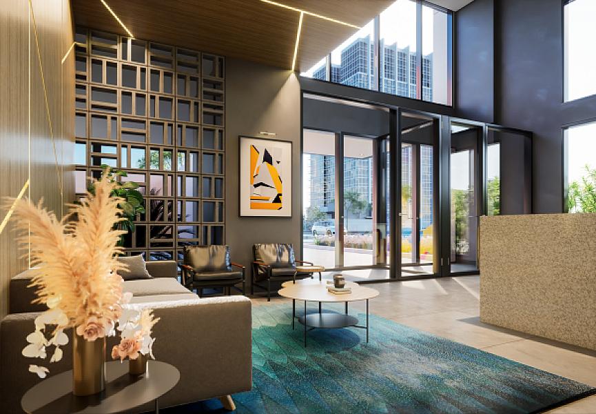 Hall do Gallery Residence no aeroviario, goiania