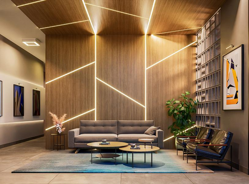 Hall do Gallery Residence no aeroviario, goiania