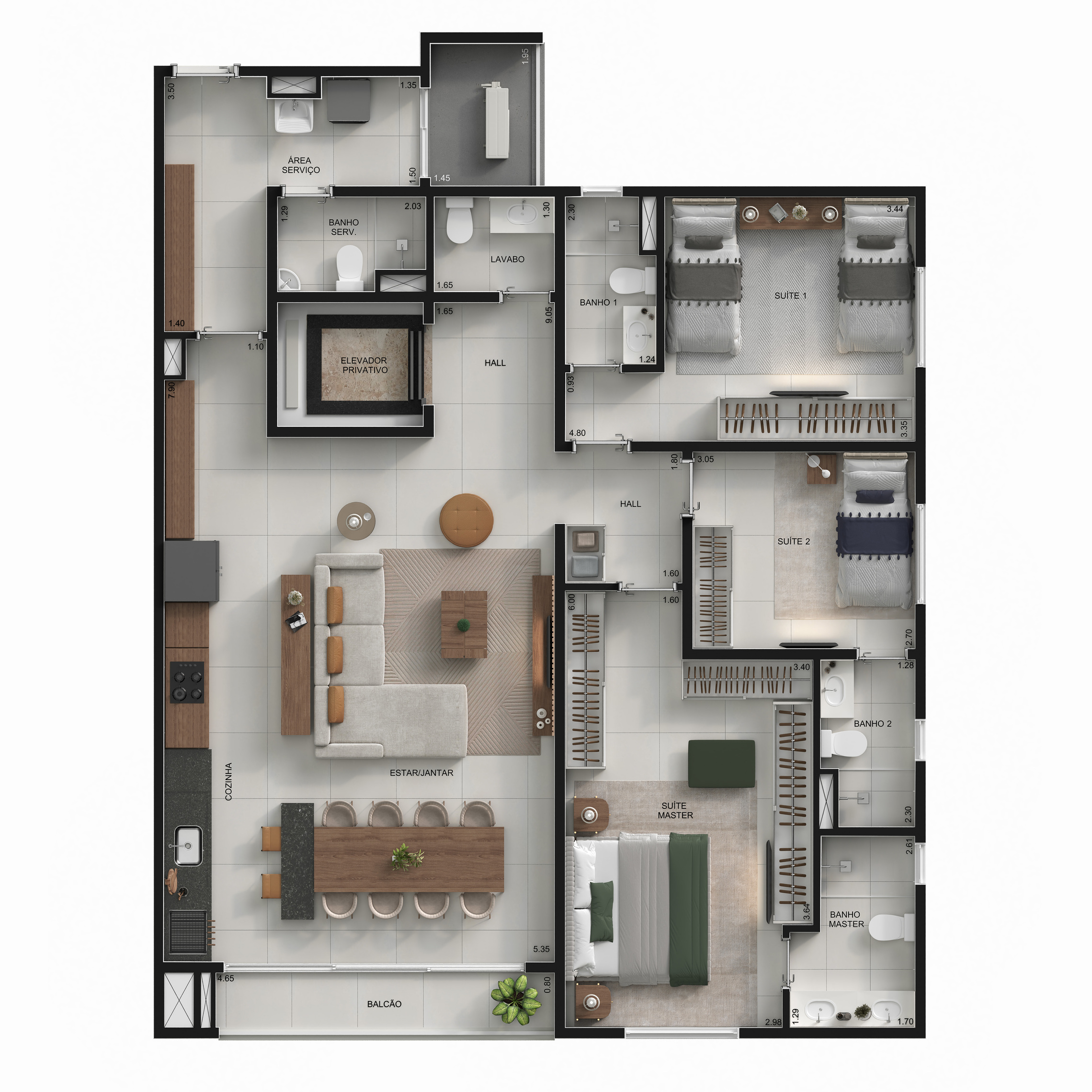 Planta tipo Wide Maristta
