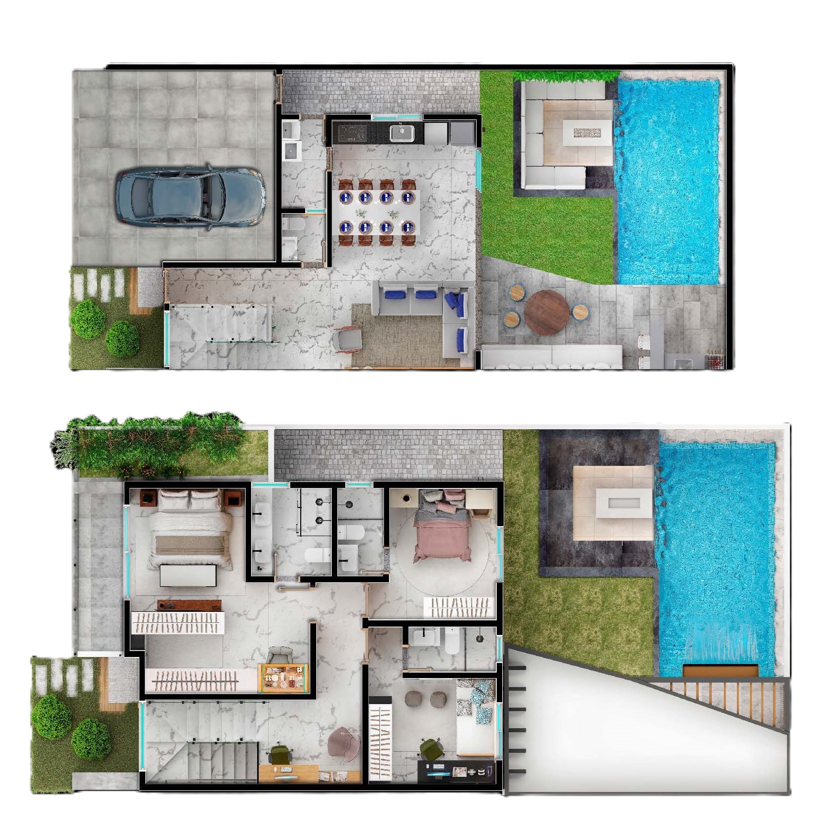 Planta 01 - 3 dorm 170,36m²