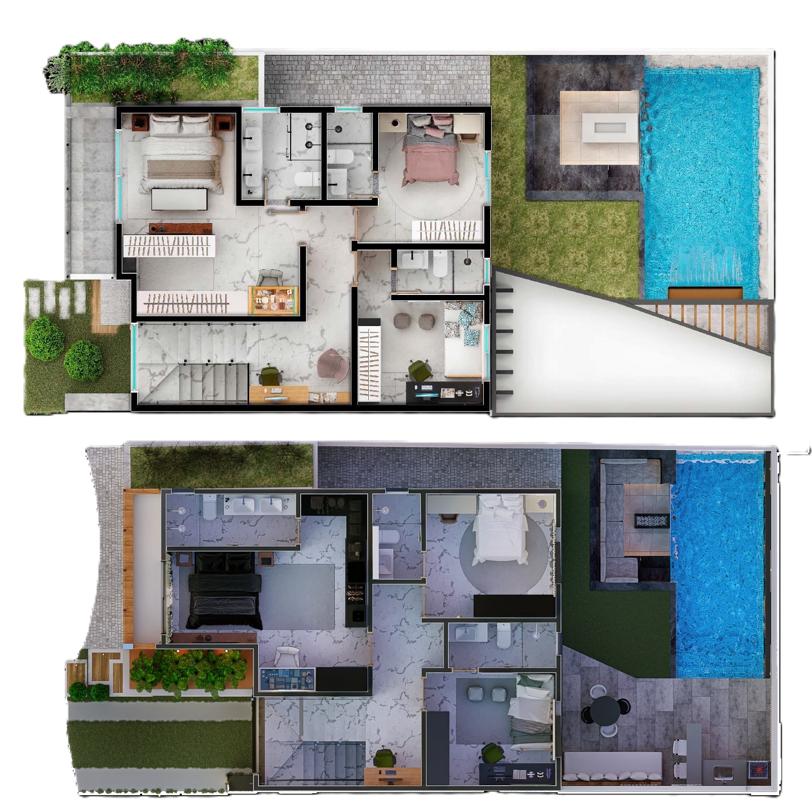 Planta 02 - 4 dorm 170,36m²
