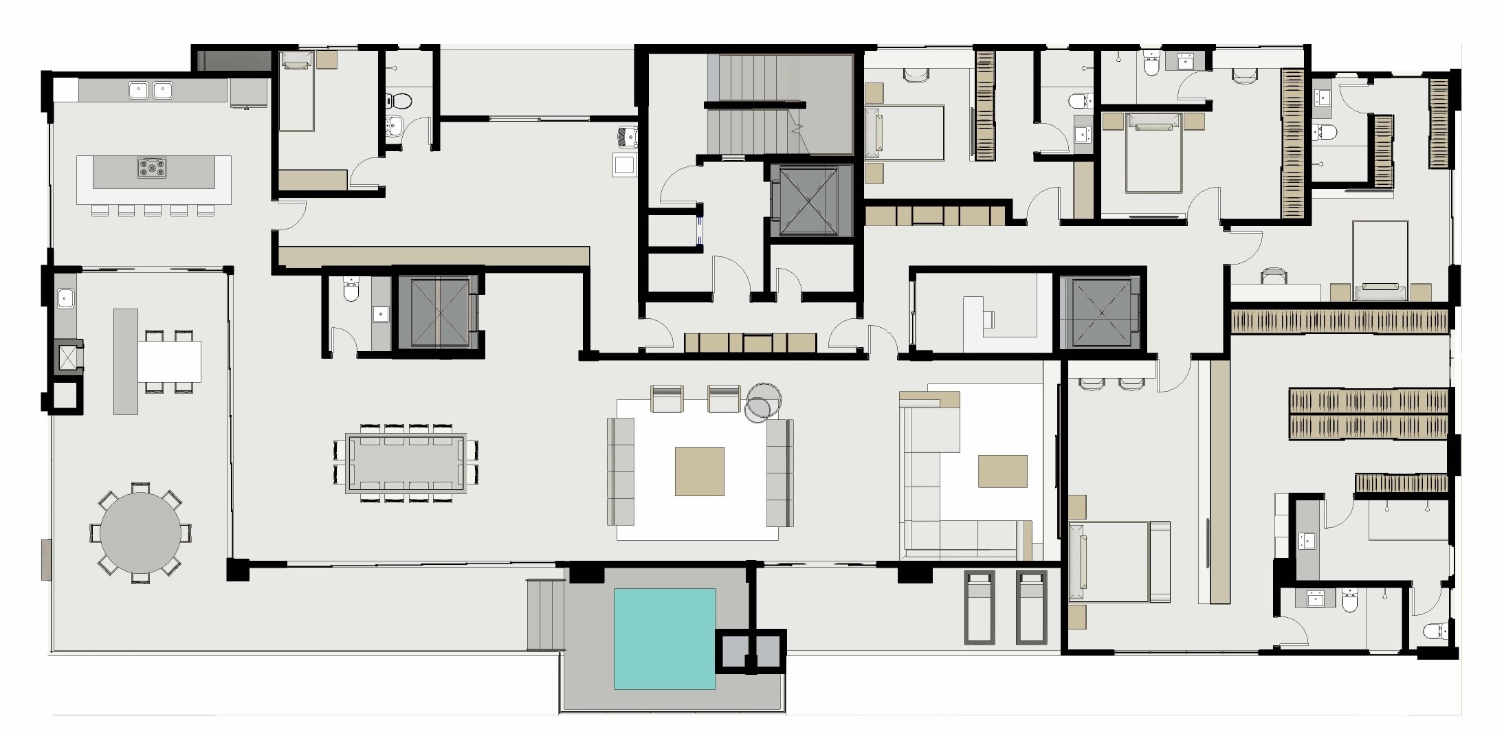 Planta 02 - 4 dorm 486 76m² - cobertura horizontal