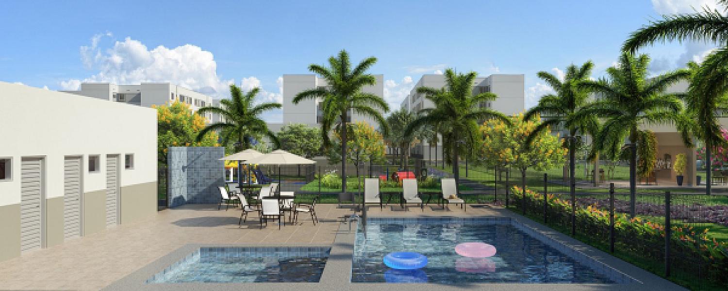 Piscina do Porto Bougainville - Fase 1 no residencial-sao-marcos-i, goiania