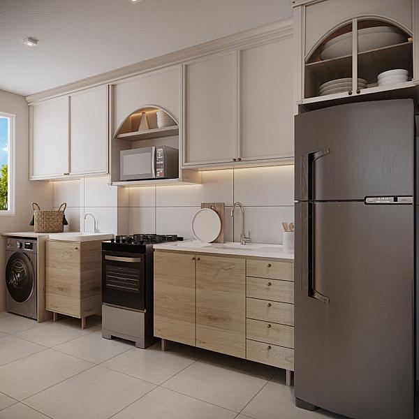 Cozinha do Porto Flamboyant - Fase 1 no residencial-monte-carlo, goiania