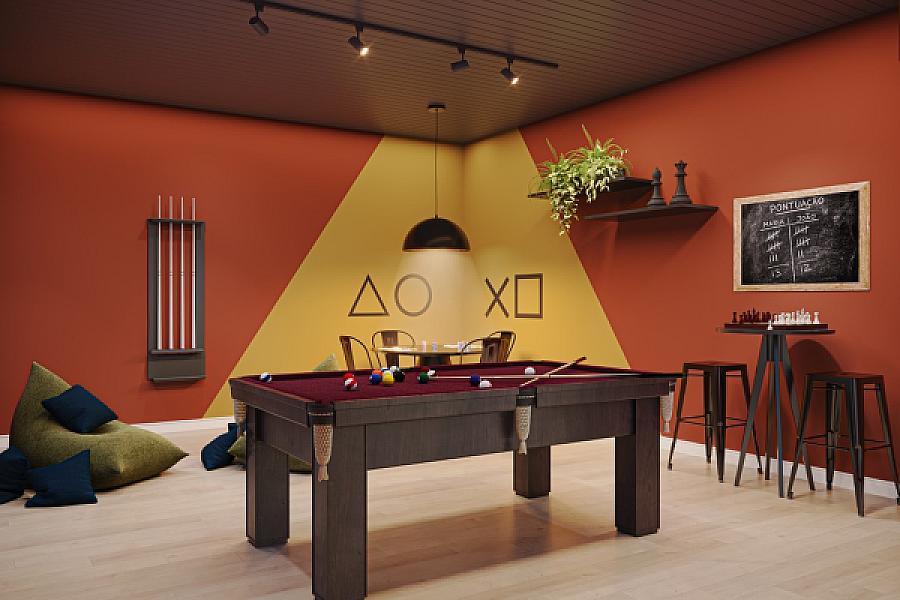 Sala de jogos do Porto Flamboyant - Fase 1 no residencial-monte-carlo, goiania