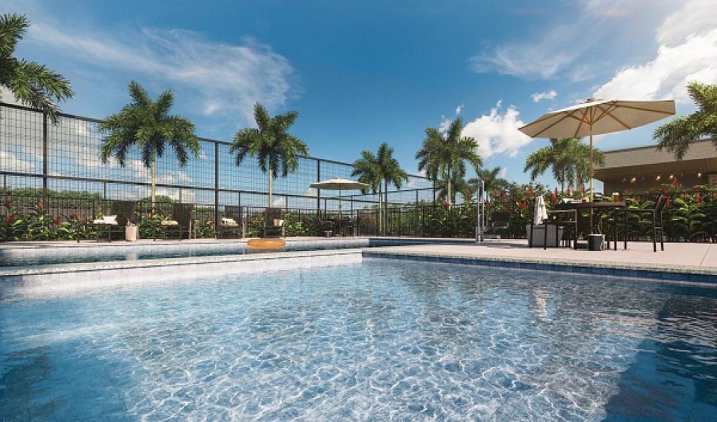 Piscina do Porto Flamboyant - Fase 1 no residencial-monte-carlo, goiania