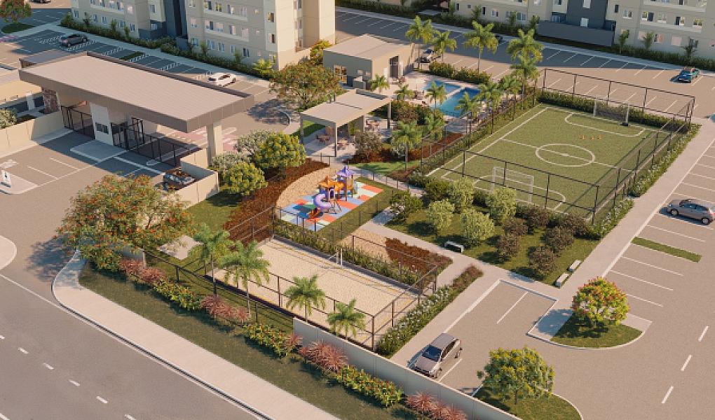 Aérea do Porto Flamboyant - Fase 1 no residencial-monte-carlo, goiania